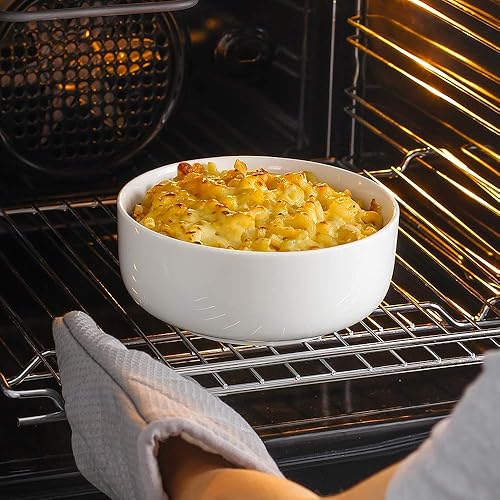 Miniatura 6 de DOWAN Cuencos de sopa grandes, cuencos de Ramen blanco de 46 onzas para fideos, juego de cuencos de cerámica para sopa, cereales, postre, pasta,