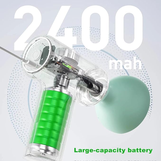 Masajeador de percusión eléctrico de pecho recargable miniatura 6