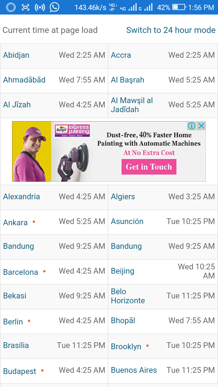 World Time Zone for Android