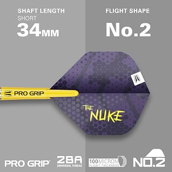Target Darts Luke Littler Brass Soft Tip Darts Set 19G Pixel Tip Dart, The Nuke Player Edition Dart Set, Dart Flights, Shafts & Dart Case Included | Professional Dart Accessories