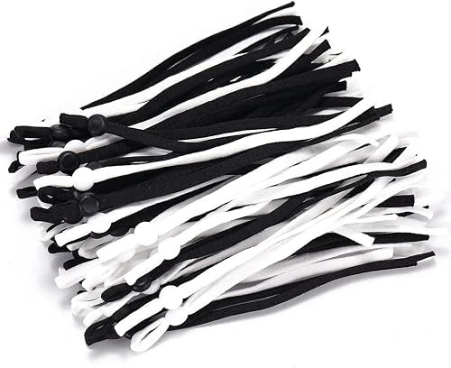 Hollosport 80PCS Extra Long Adjustable Elastic String for Face Masks