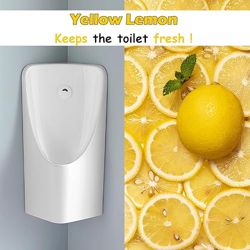 Miniatura 3 de Zydiwo Paquete de 10 desodorantes para pantallas urinarias de alta calidad, antisalpicaduras y antiobstrucción, ambientador de olores duradero,