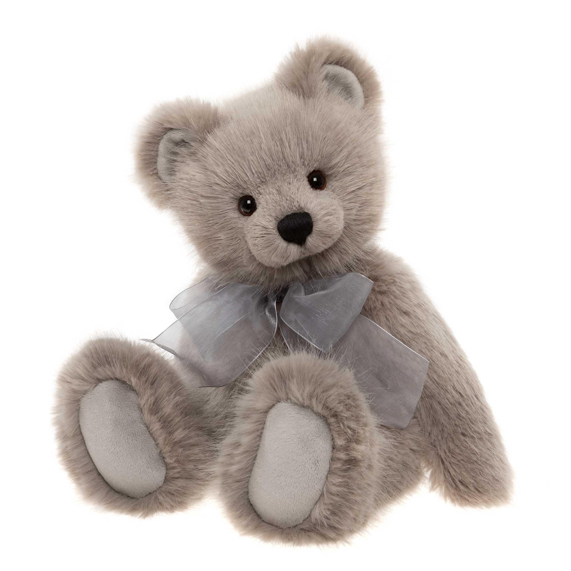 Charlie Bears Srebrna brzoza | tradycyjny styl szary pluszowy miś kolekcjonerski