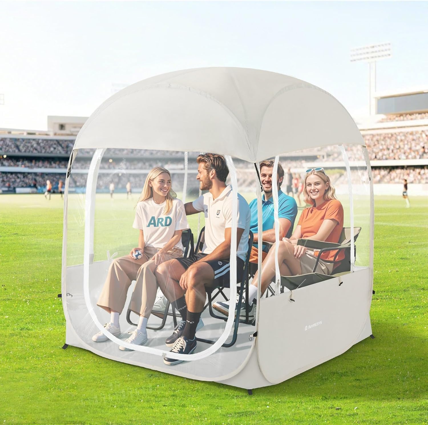 Sports Tent, Instant Weather Proof Clear View Bubble Tent with Carry Bag, Portable & Foldable Pop Up Tents Shelter for Watching Sports Events, Camping, Fishing