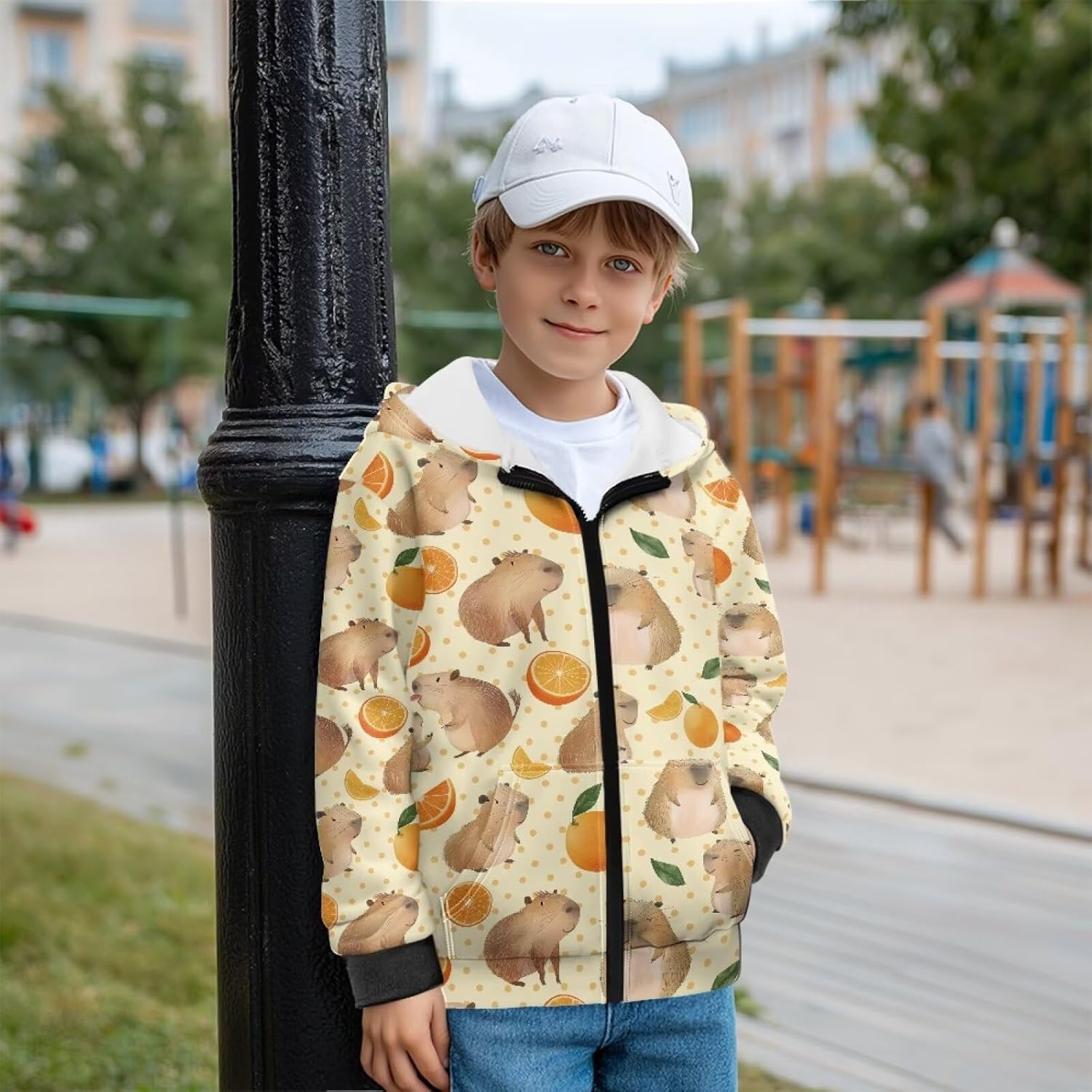 Suobstales Kids Fleece Hoodies Size 6-16 Zip Up Hooded Sweatshirt Long Sleeve Shirt Top Fall Jacket Activewear with Pockets