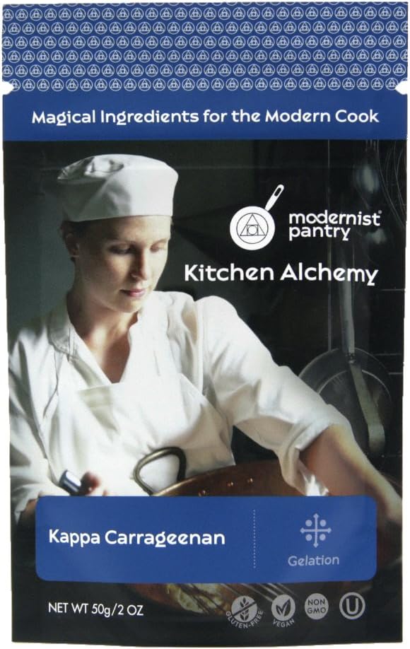 Pure Refined Kappa Carrageenan ⊘ Non-GMO Vegan OU Kosher Certified - 50g/2oz (The original recommended for Vegan Cheese)