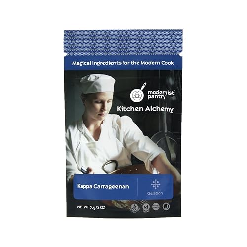 Carragenina Kappa pura refinada No transgénico - Vegano ✡ Certificado Kosher OU - 50 g/2 oz (el original recomendado para queso vegano)