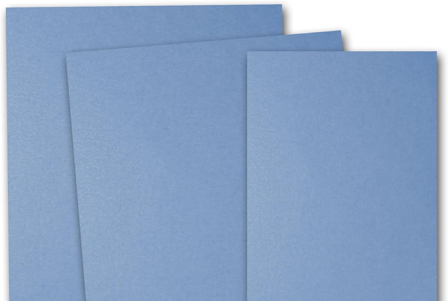 Shimmery Metallic Paper 50 Pack - 81# Text - Double Sided Metallic - Great for Specialty Prints, Belly Bands, Holiday Cards, At Home Printing, Paper Flowers, and more! (Vista)
