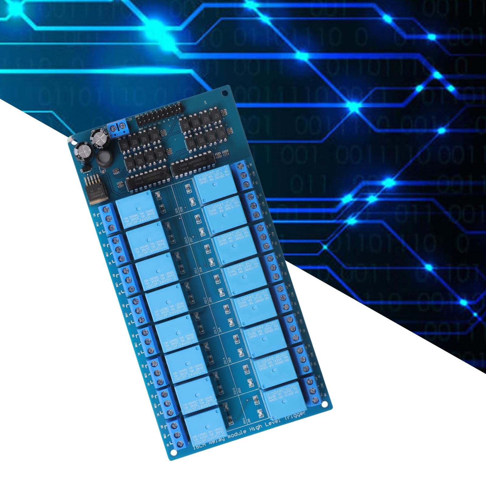Modulo relè da 16 K, interfaccia microcontrollore, relè di potenza con scheda modulo optoaccoppiatore, domotica