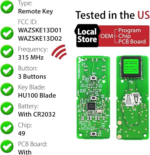 Miniatura 4 de Repuesto para Mazda 3 CX3 CX5 Speed3 Control remoto WAZSKE13D01 3 3 botones 315MHz