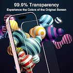 KAREEN 2 Pack Screen Protector Designed for iPhone 16 6.1-Inch Tempered Glass Flim, Anti-Scratch, Bubble Free, Case Friendly