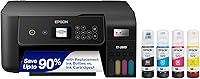 Vista 1 de Epson EcoTank ET-2800 Impresora Supertank inalámbrica a color todo en uno sin cartuchos con escaneo y copia, la impresora básica ideal para el Negro