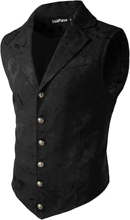 Men's Victorian Suit Vest Steampunk Gothic Waistcoat