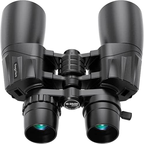 10-30x50 Zoom Binoculars for Adults, High Powered Military Binoculars for