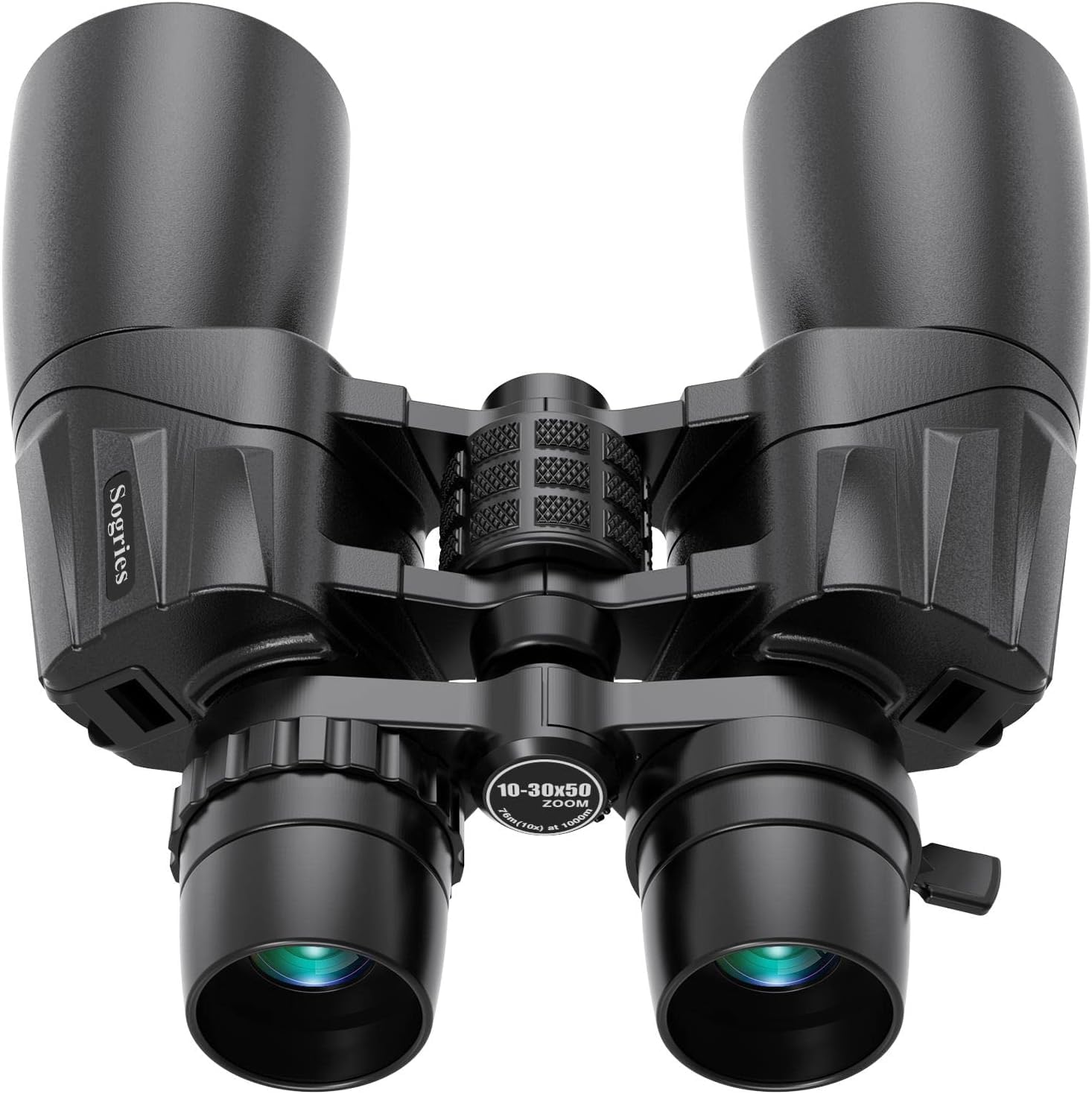 10-30x50 Zoom Binoculars for Adults, High Powered Military Binoculars for Bird Watching Traveling Hunting Concerts with Large View,BAK4,FMC Lens,Clear