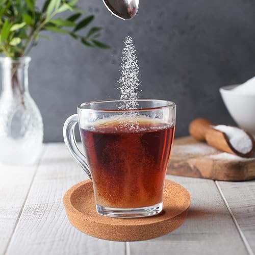 Miniatura 6 de 18 posavasos de corcho a granel de 4 pulgadas, redondos, a prueba de fugas, posavasos de corcho para bebidas, reutilizables, absorbentes, para