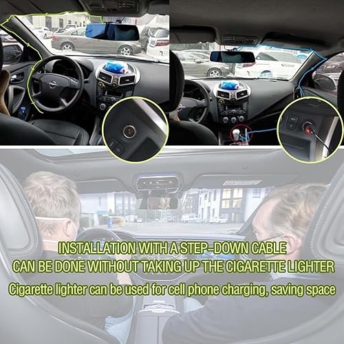 Miniatura 3 de Kit de cable de cámara de tablero USB C de 9.68 pies - 12V-30V a 5V 2.5A cargador de cámara de tablero de automóvil+4 tapones de fusible de coche de