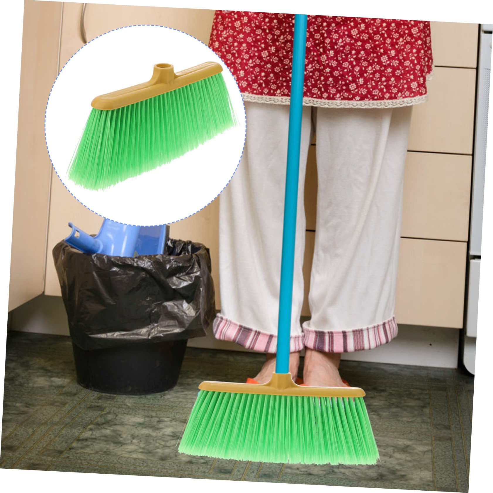 UTHCLO Replacement Broom Head Sweeper Head for Cleaning Plastic Broom Accessories