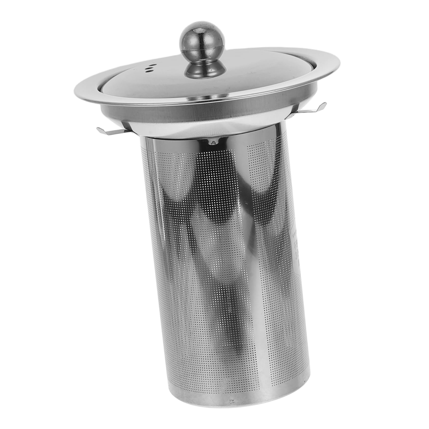 Cabilock Tea Leak Tea Stand Tea Accessories Mesh Tea Infuser Small Tea Nit Casters Hole- Hook Markless Hook Mesh Teapot 304 Stainless Steel Silver