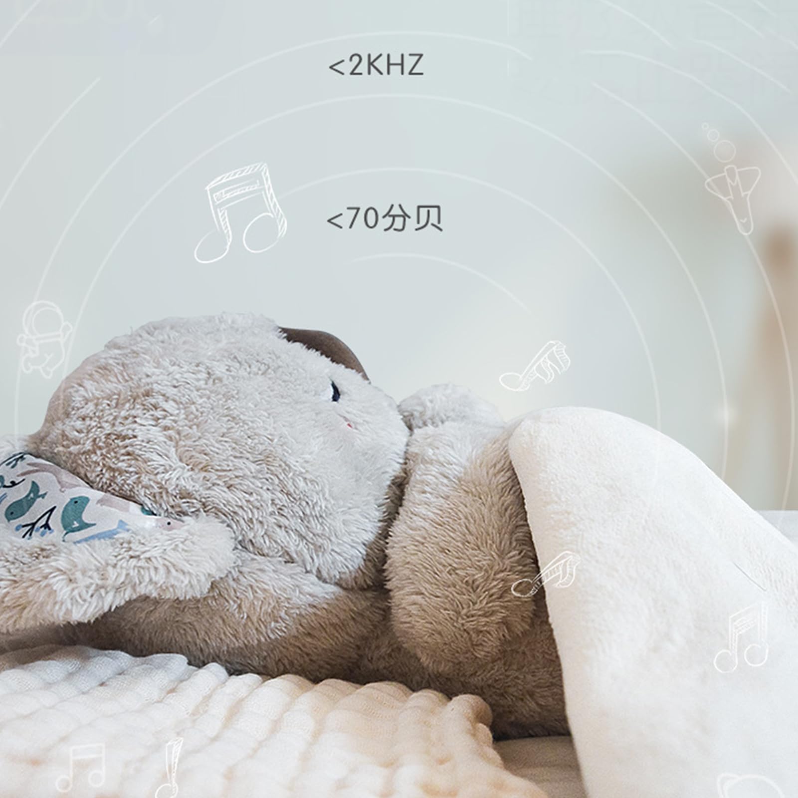 Fisher-Price Bedtijd Koala, pluchen babyspeelgoed met realistische ademhalingsbeweging, HBP87