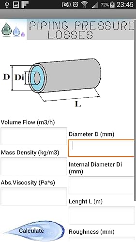 Pressure Losses Piping Tool