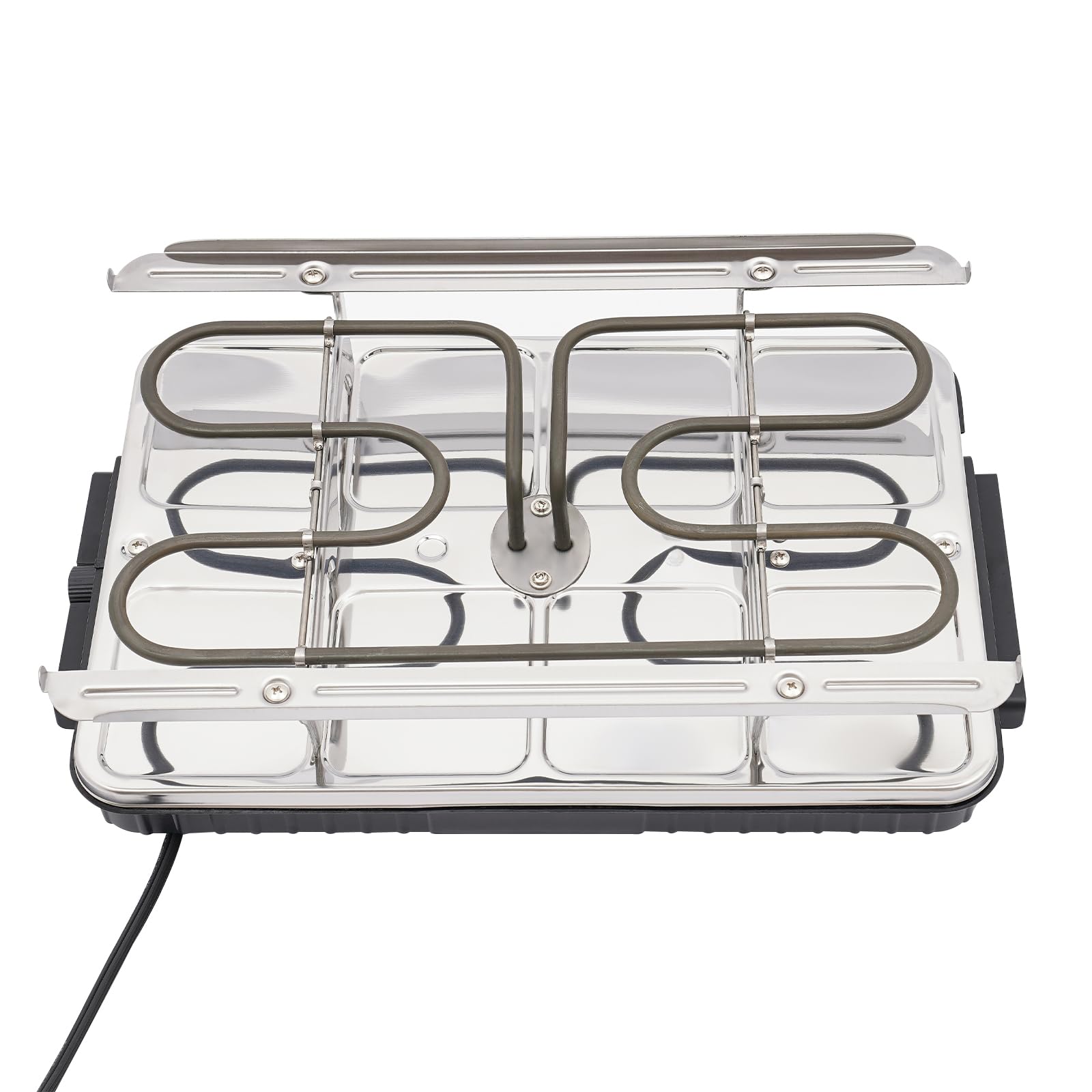 Elektryczny grill stołowy, 1,3 kW, bezdymny grill elektryczny, 220 V, 6-8 osób, nieprzywierająca płyta Teppanyaki, profesjonalna elektryczna płyta grillowa gastronomiczna, grill BBQ z blachą do