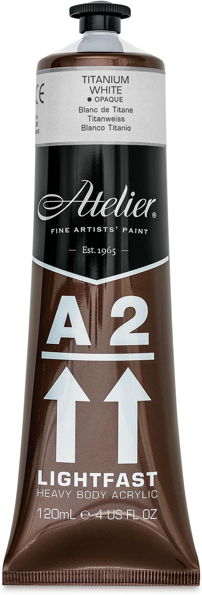 A2 Students Acrylic Paint 120ml Tube Titanium White