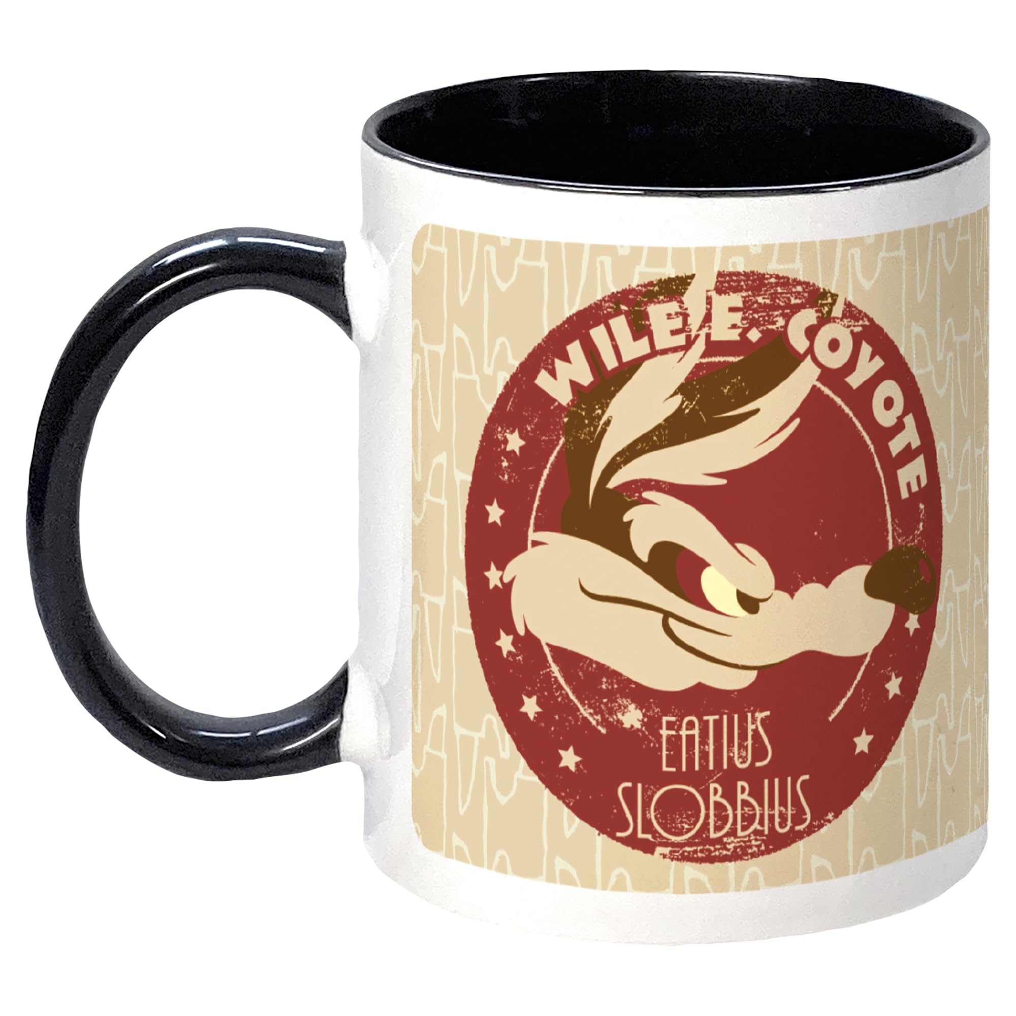 Wile E Coyote Road Runner Mug. Looney Tunes Cartoon Retro Kitchen Novelty Gift Idea for him