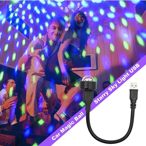LED Disco Ball Light Lightweight Multi-Sided Design Disco Ball Light