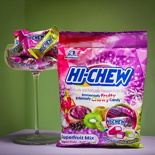 Vista 4 de Hi Chew Candy 2 Different Flavors, Fantasy Mix and Berry Mix Fruity Chewy Japanese Candy Variety Pack of 2 (Fantasy & Superfrutis)