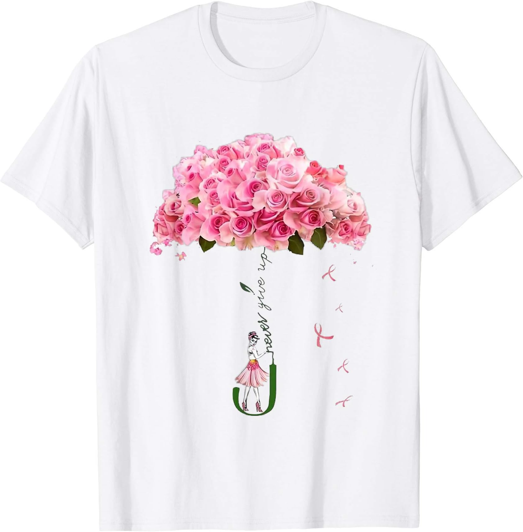 Breast cancer for girls, Breast cancer for motherBreast cancer shirt for women, Breast cancer shirt for mom T-Shirt
