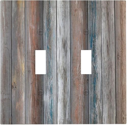 Miniatura 192 de Cubiertas de salida iridiscentes abstractas coloridas nubes dúplex de 1 cuadrilla, placa de cubierta de interruptor de luz arco iris, placas