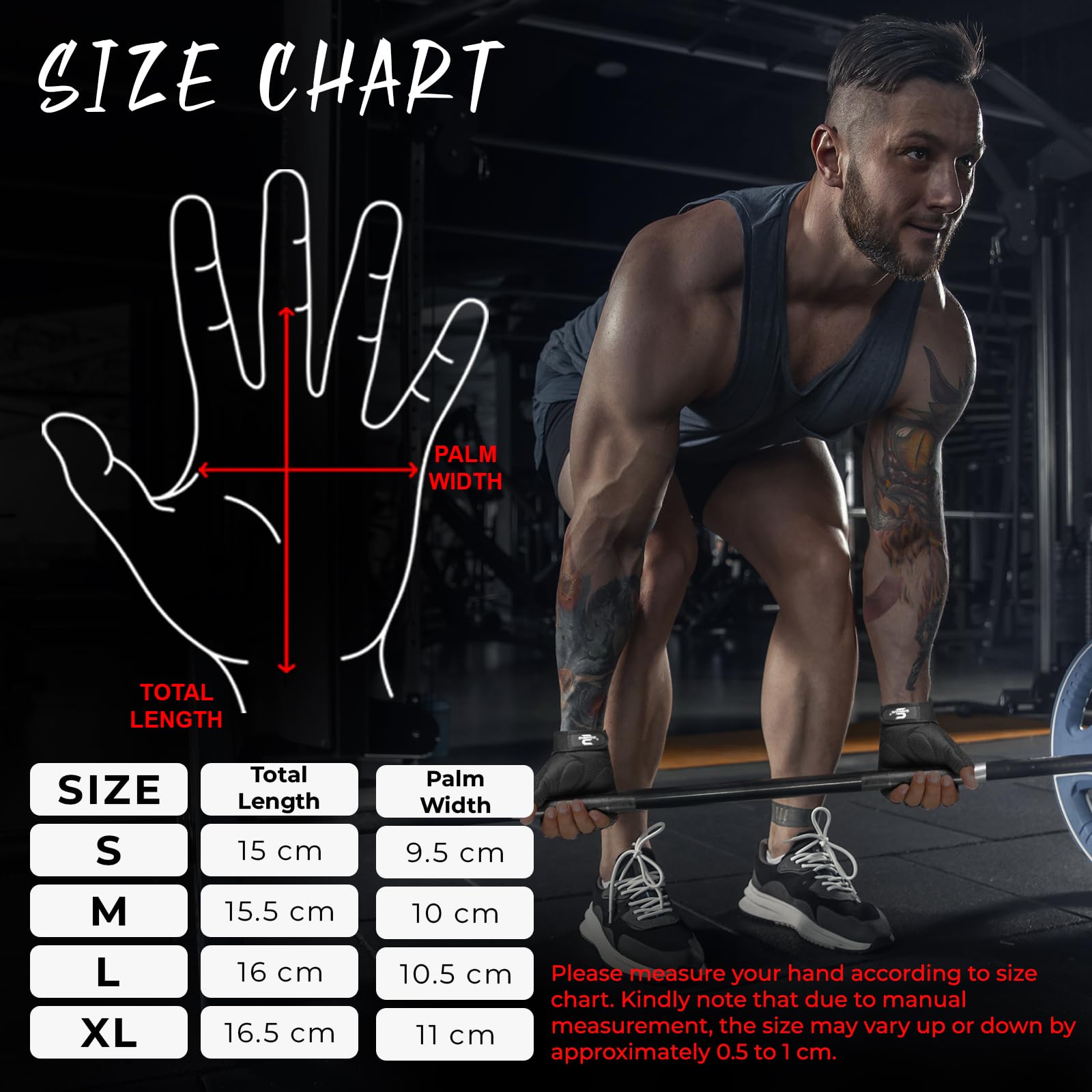 SAWANS Guanti da palestra traspiranti elastici in silicone antiscivolo per sollevamento pesi trazioni bodybuilding