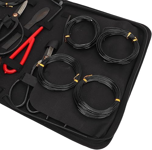 Miniatura 6 de Juego de herramientas para bonsái, cortador de hojas de acero al carbono de alta calidad, tijeras de podar, rastrillo y kit de herrajes, suministro