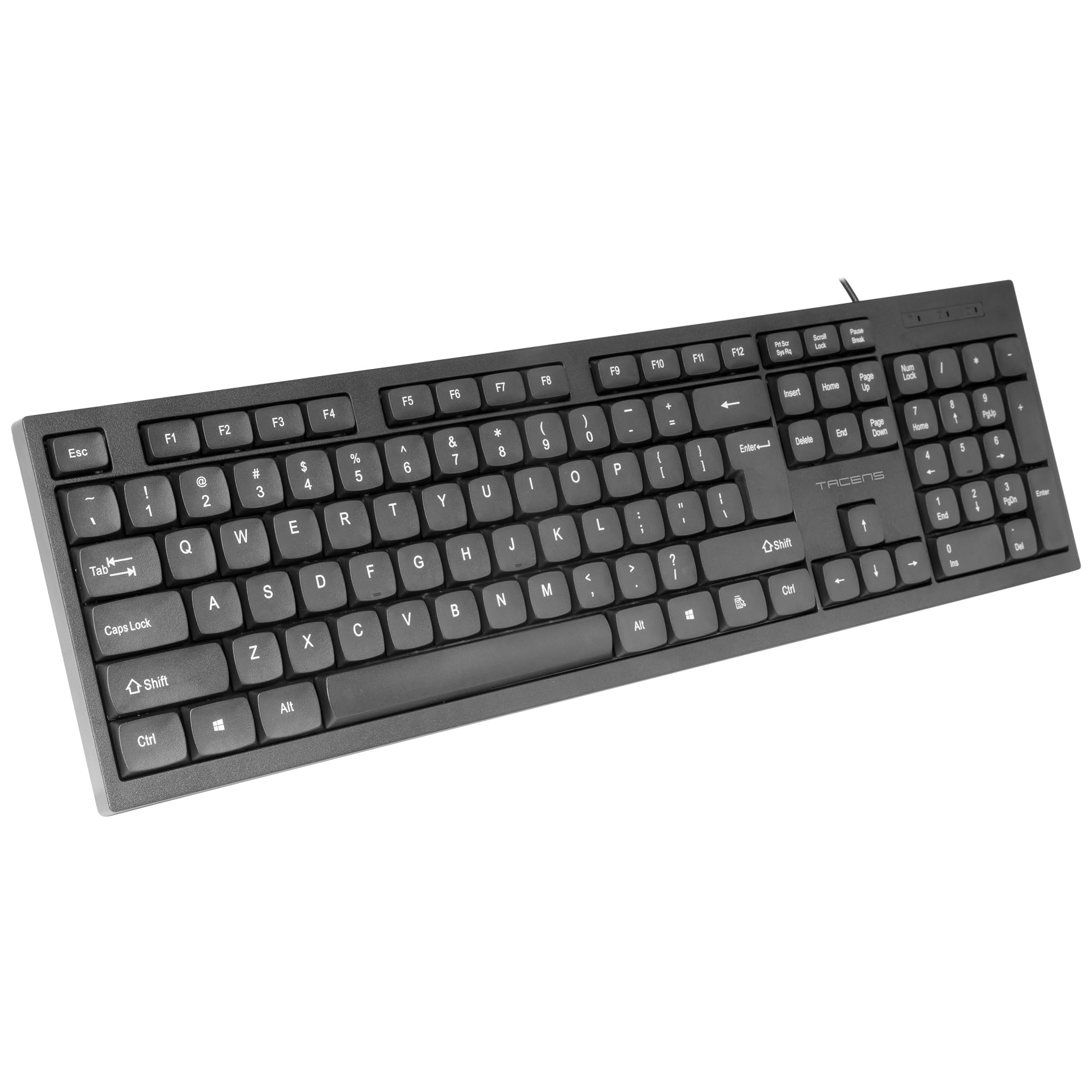 Tacens Anima AK02, Pełna Klawiatura PC, Kompaktowy format, Ciche Klawisze o Niskim Profilu, SmartKey Copilot AI, Windows|Linux|Mac |PS4|PS5|XBOX ONE|XBOX SERIES X-S|Switch|Switch 2, Hiszpański