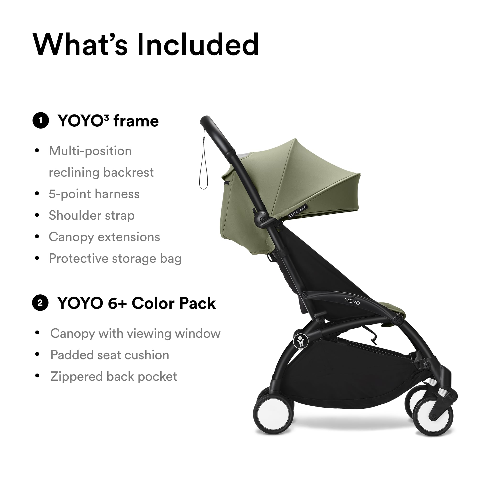 Stokke Carrinho YOYO3 Babyzen a partir de 6 meses – Inclui moldura