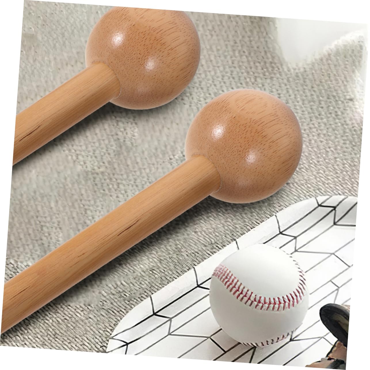Toddmomy Baseball Glove Shaping Softball Glove Mallet Youth Sliding Mitt Wood Hammer for Training