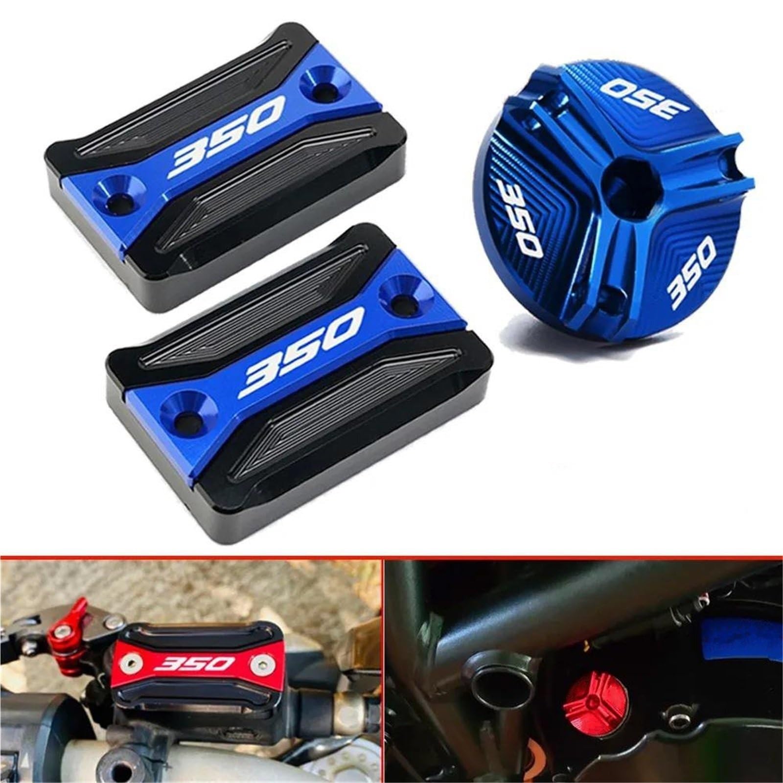 Sostituire il tappo Moto Serbatoio Del Liquido Dei Freni Copertura Tappo Olio Spina Per HONDA FORZA 350 NSS350 NSS 2018 2019 2020 2021 2022(Red B)