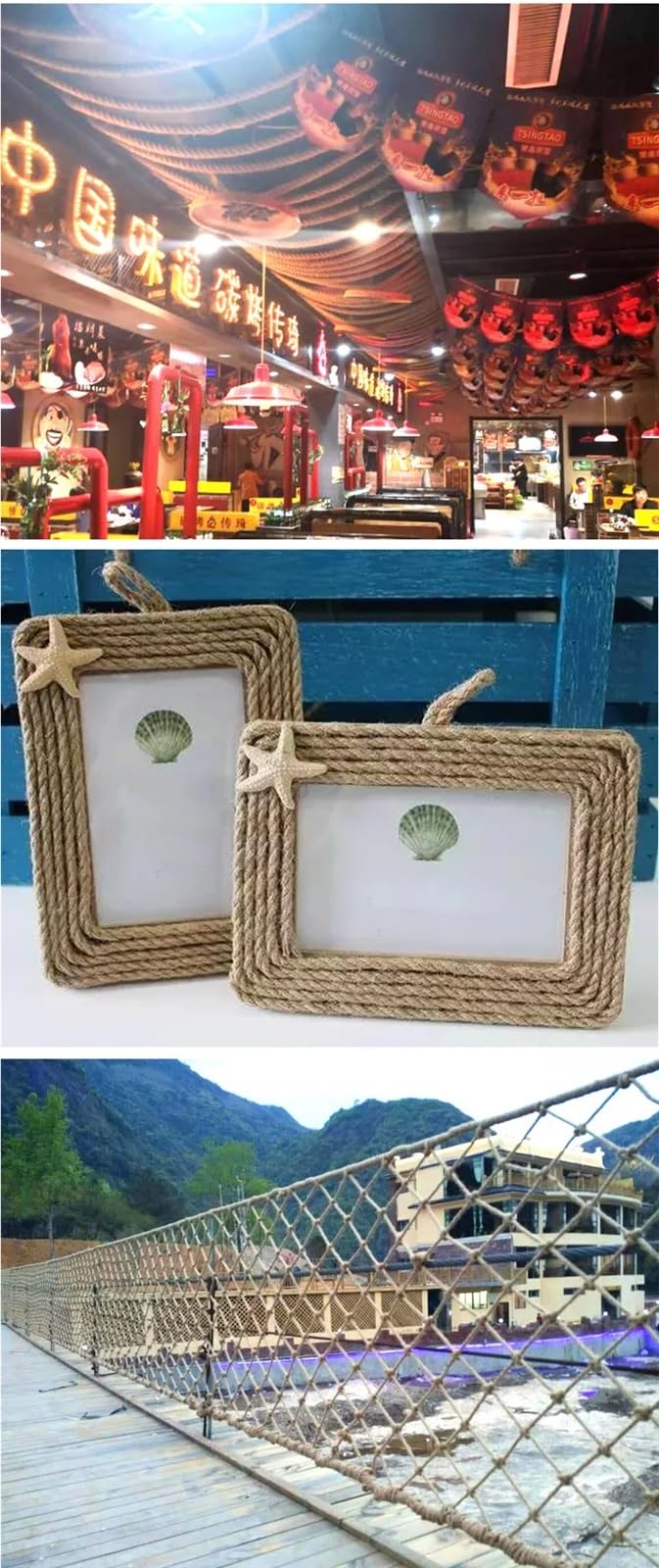 Cuerda de Yute Natural 12 mm, Resistente, cáñamo, Trenzado, macramé, for Manualidades, decoración del hogar y Bodas para Artesanía, Jardinería(12mm x 50M)