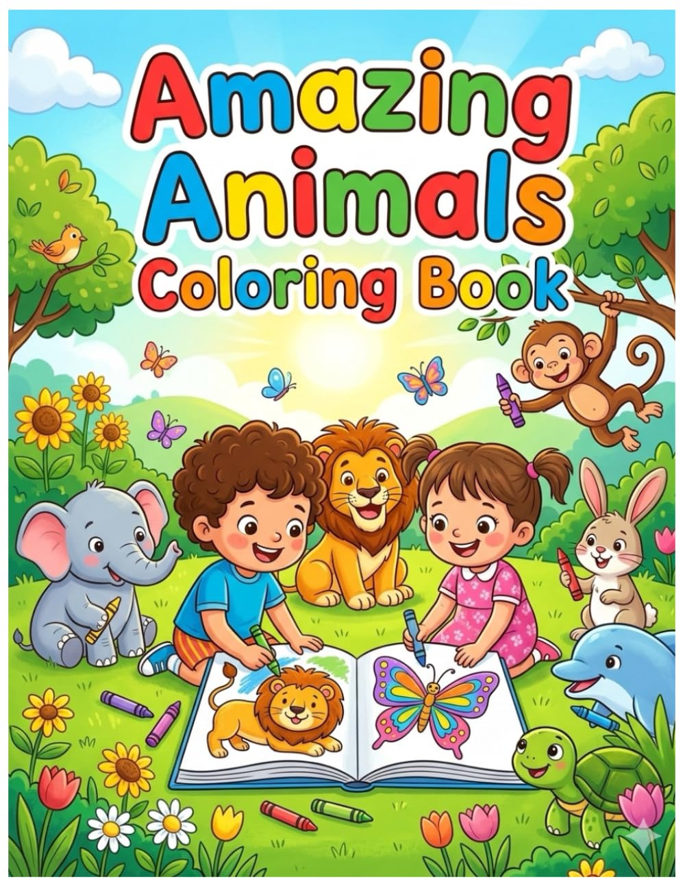 Amazing Animals Coloring Book