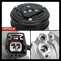 Vista 9 de A-Premium Compresor de A/C con embrague compatible con Chevrolet Traverse 2009-2012, GMC Acadia 2007-2012, Buick Enclave 2008-2012, Saturn Outlook