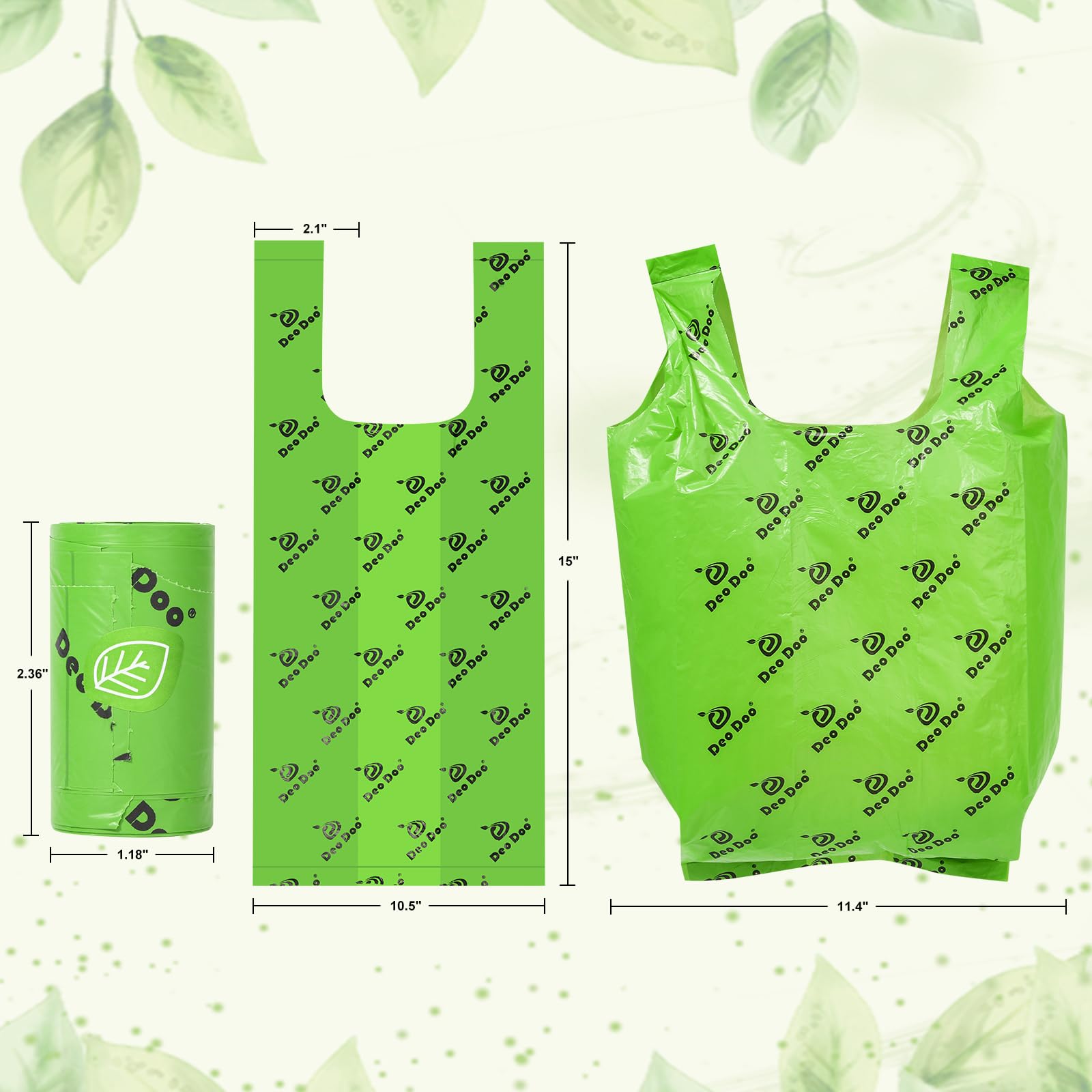 Sacchetti Biodegradabili Per Escrementi Cane | 270 Pezzi Profumati, 50% Amido Di Mais, Con Manico