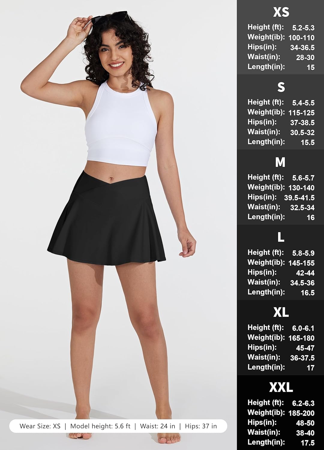 Willit Womens V Cross Swim Skirt Athletic Bathing Suit Skorts Skirts Swimsuit Bottoms with Pocket - Image 6