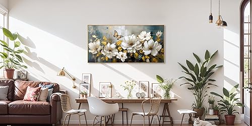 Miniatura 36 de Arte para pared, pinturas de arte abstracto, fantasía azul, grafiti colorido sobre fondo blanco, arte moderno para decoración de pared para sala