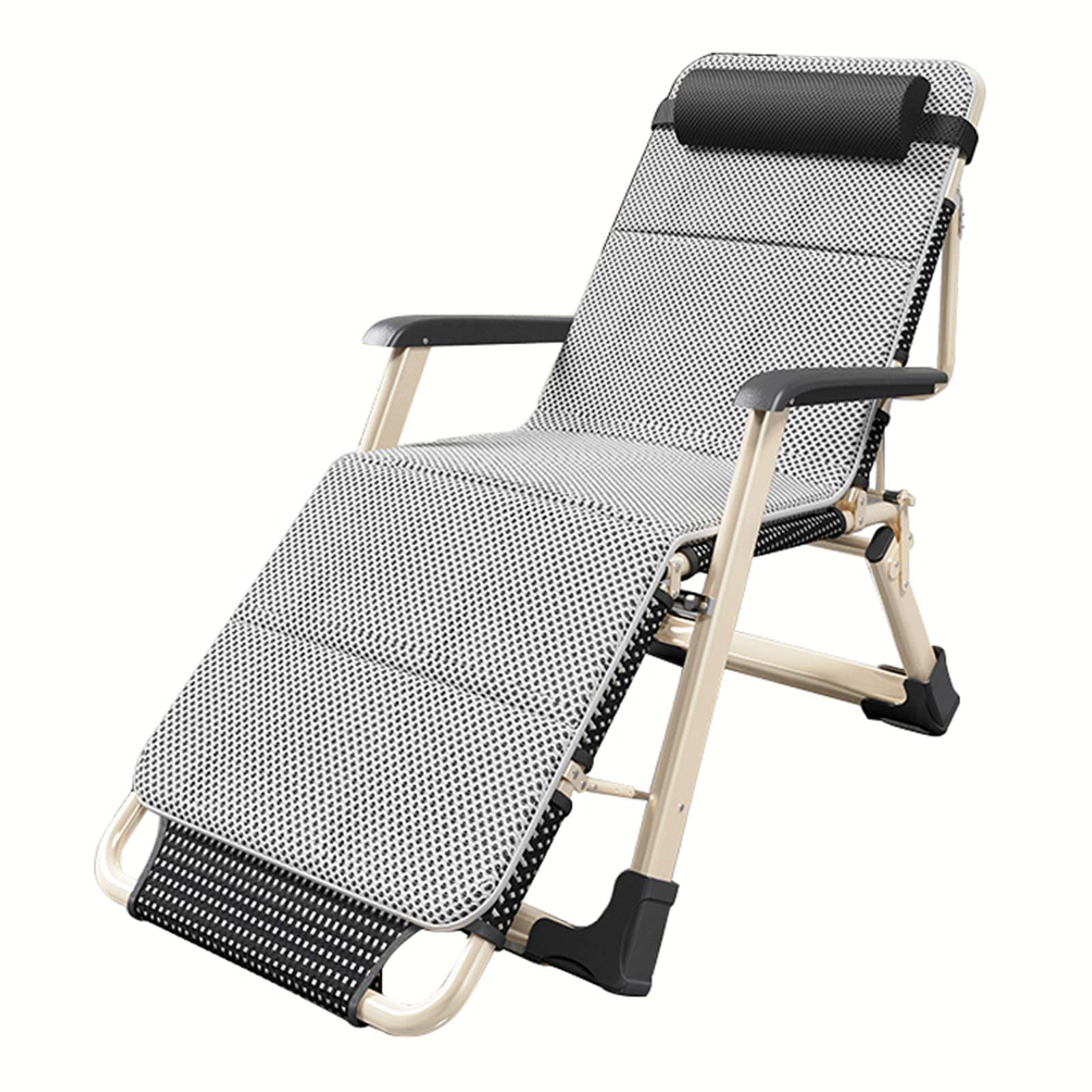 Sedia a sdraio extra large Zero Gravity per persone pesanti leggera reclinabile per giardino, spiaggia e prendere il sole, supporta fino a 300 kg