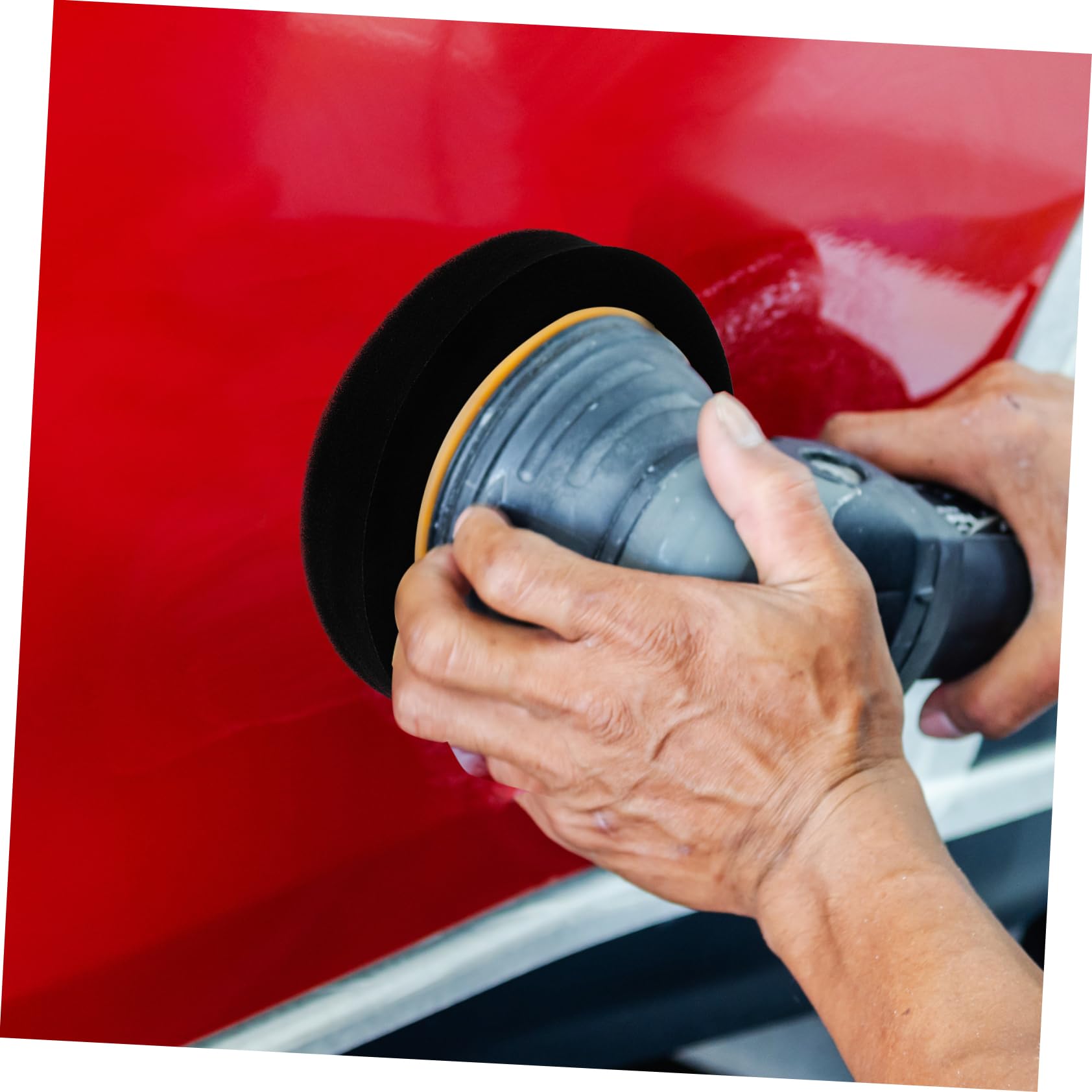 Tampone Per Auto in Spugna Accessorio Lucidante Per Trapano Kit Di Ruote e Tamponi Autoadesivi Per Applicazione Uniforme Di Cera e