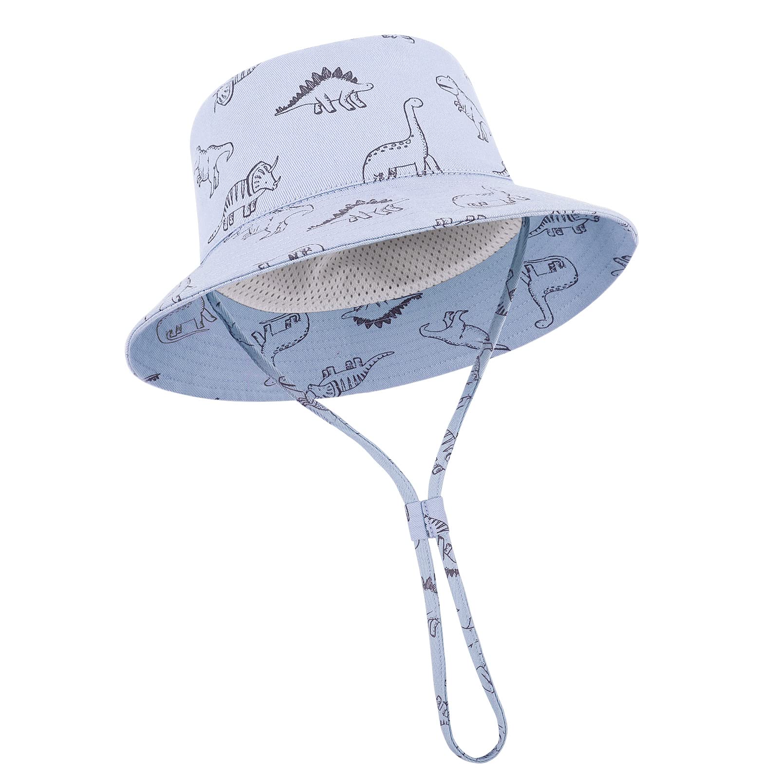 TOMEEK Baby Sonnenhut Unisex Kinder Sommerhut UV-Schutz Fischerhut mit verstellbarem Kordelzug Jungen Mädchen Strandhut