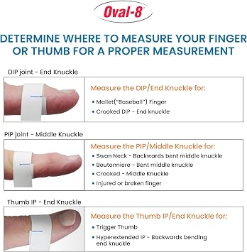 3-Point Products Oval-8 Finger Splints, Support and Protection for Arthritis, Trigger Finger or Thumb, and Other Finger Conditions, Splints Multi-Size Pack of 3 Sizes 2,3,4 available in Beige