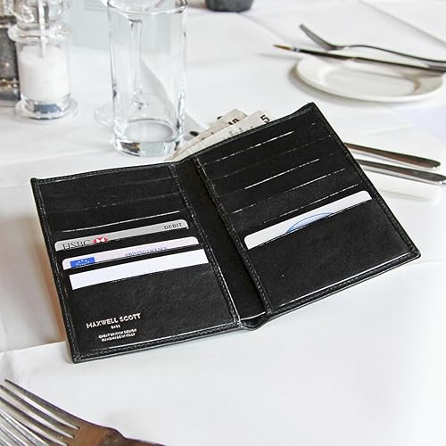 Miniatura 7 de Maxwell Scott - Cartera de piel de lujo para hombre diseño de cocodrilo Pianillo hecho a mano en Italia negro Black Croco Moderno