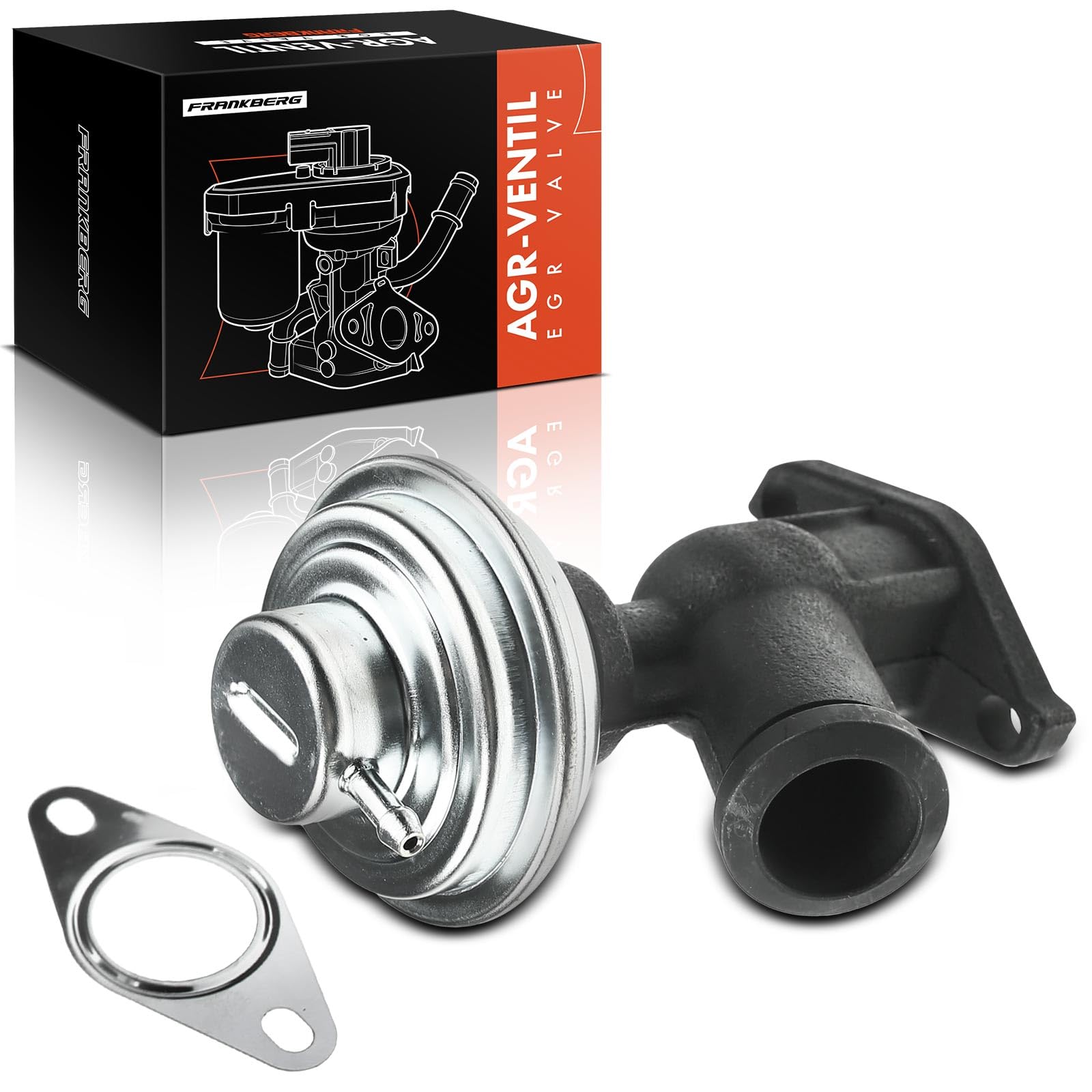 Frankberg Válvula EGR de recirculación de gases de escape 9633602180 | Compatible con: Xsara N1, 406 Descanso 8E/F, C5 I Break DE, 607 9D 9U, 306 7B N3 N5